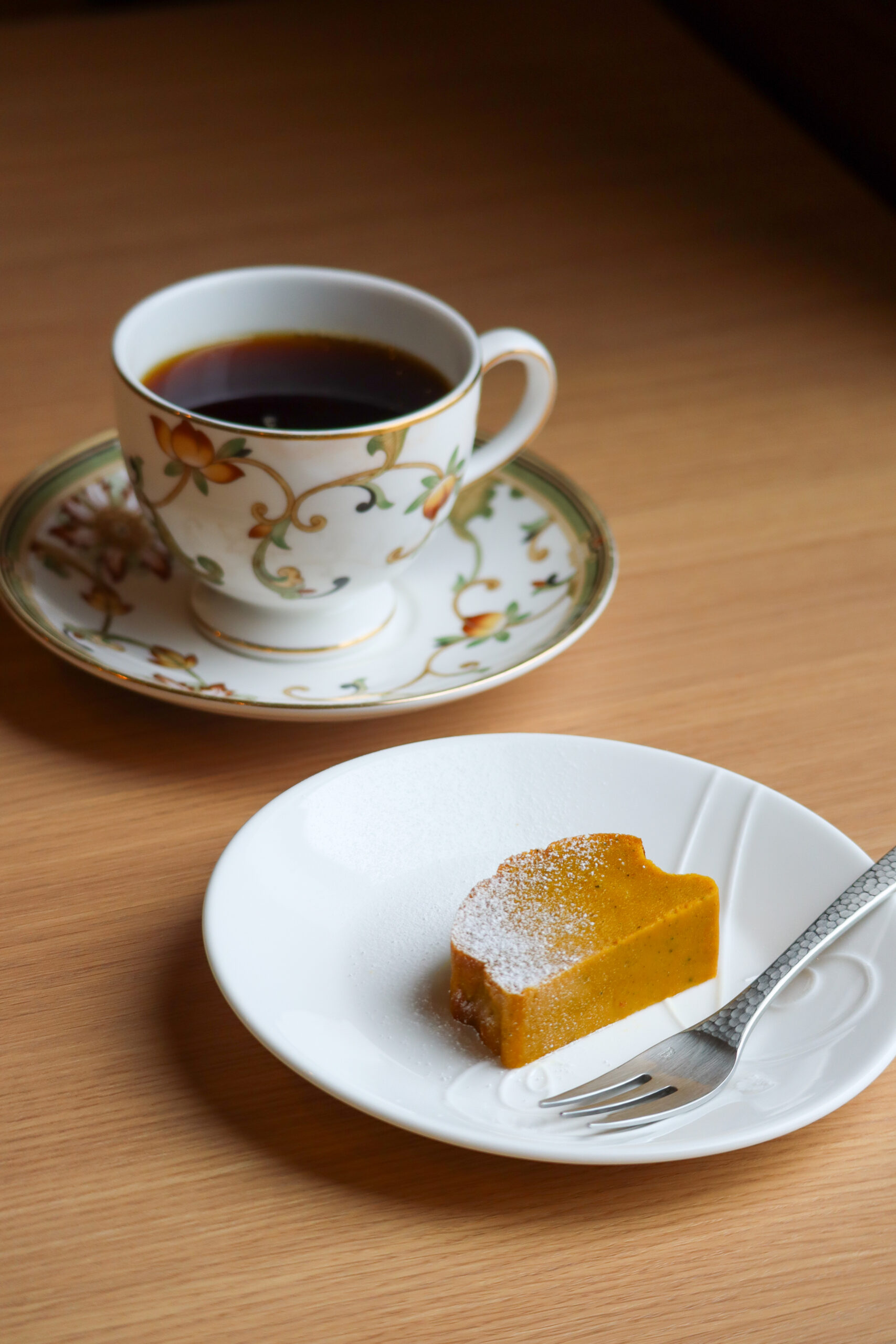 Cafeりあん　かほく市　コーヒーとかぼちゃテリーヌ